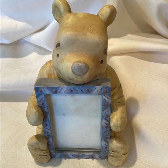 Charming 3D Winnie The Pooh Photo Frame - Tan and Blue - Picture 1 of 5